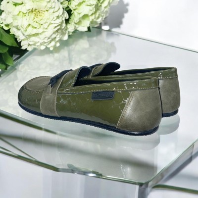 MOKKA Mocasin Barefoot  by Blandy's. Charol de piel natural